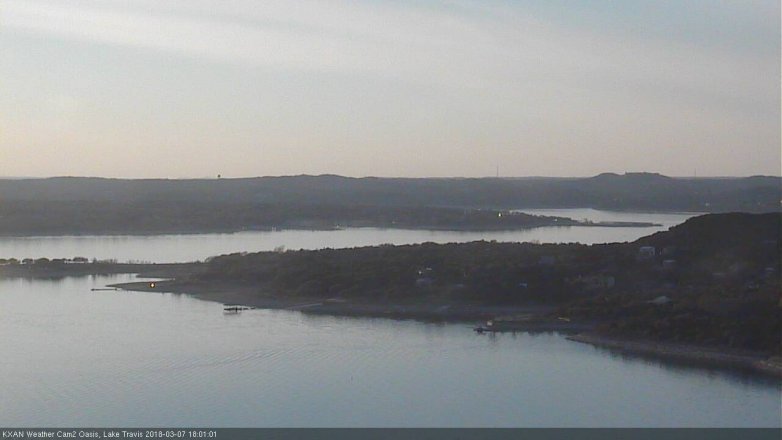 Lake Travis webcam, March 7, 2018 5:30 PM CT