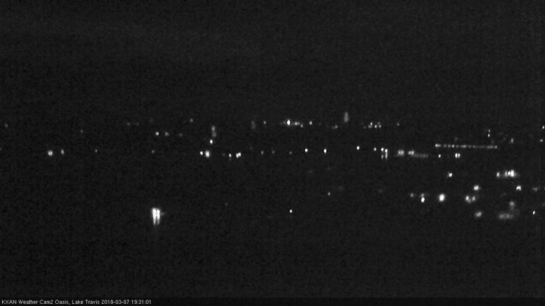 Lake Travis webcam, March 7, 2018 6:45 PM CT