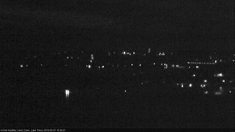 Lake Travis webcam, March 7, 2018 7:00 PM CT
