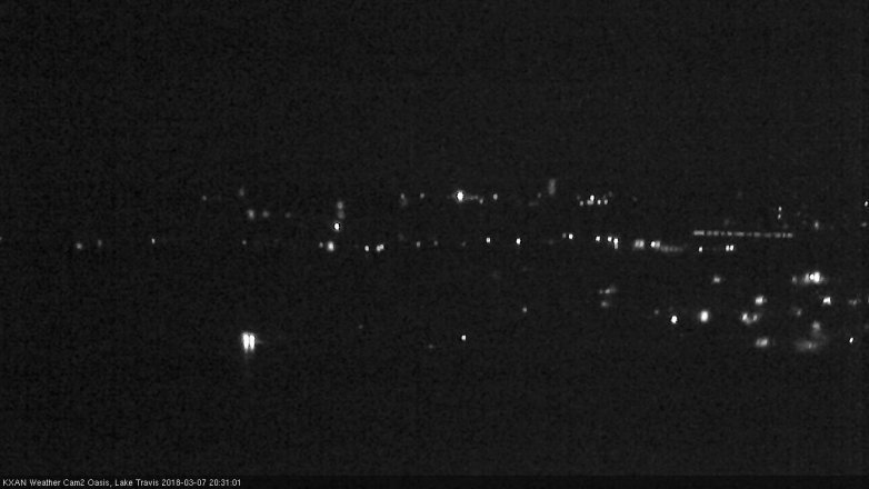 Lake Travis webcam, March 7, 2018 7:50 PM CT
