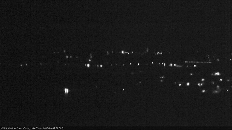 Lake Travis webcam, March 7, 2018 8:00 PM CT