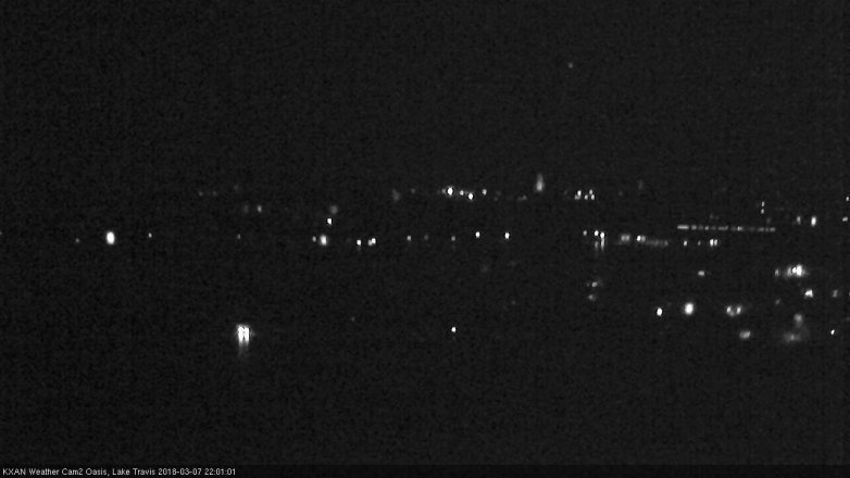 Lake Travis webcam, March 7, 2018 9:05 PM CT