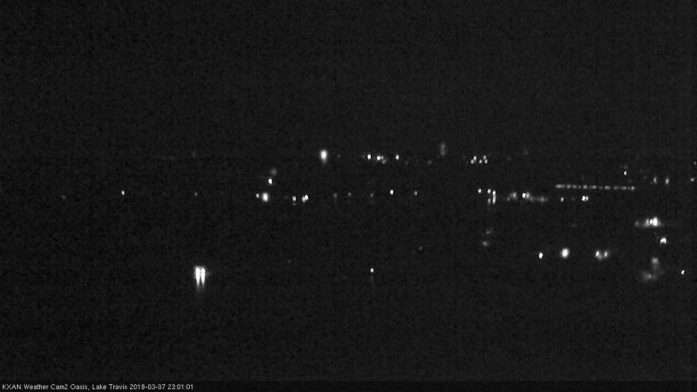 Lake Travis webcam, March 7, 2018 10:25 PM CT