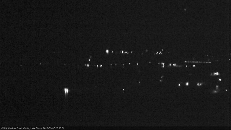 Lake Travis webcam, March 7, 2018 10:45 PM CT