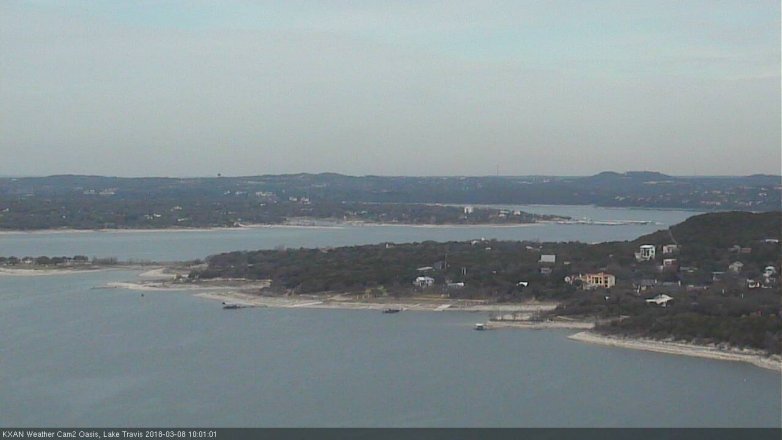 Lake Travis webcam, March 8, 2018 9:20 AM CT