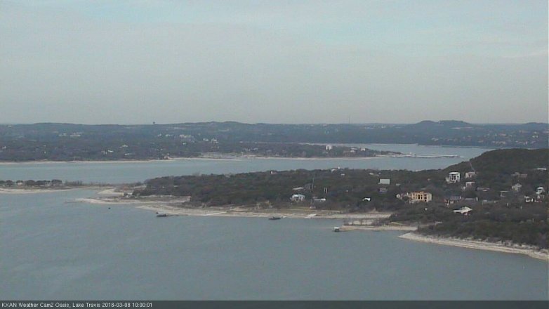 Lake Travis webcam, March 8, 2018 9:25 AM CT