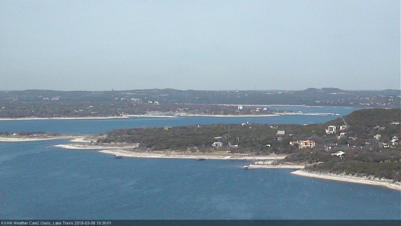 Lake Travis webcam, March 8, 2018 9:55 AM CT