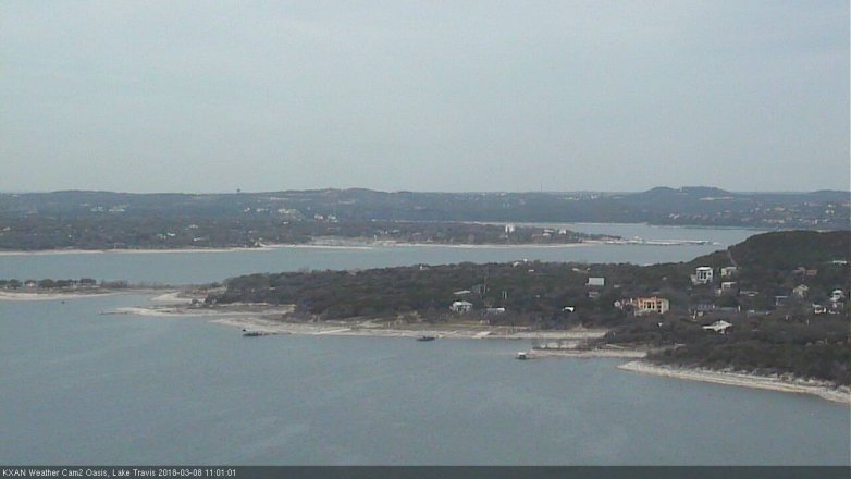 Lake Travis webcam, March 8, 2018 10:30 AM CT