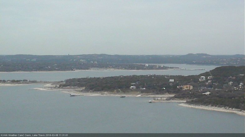 Lake Travis webcam, March 8, 2018 10:55 AM CT