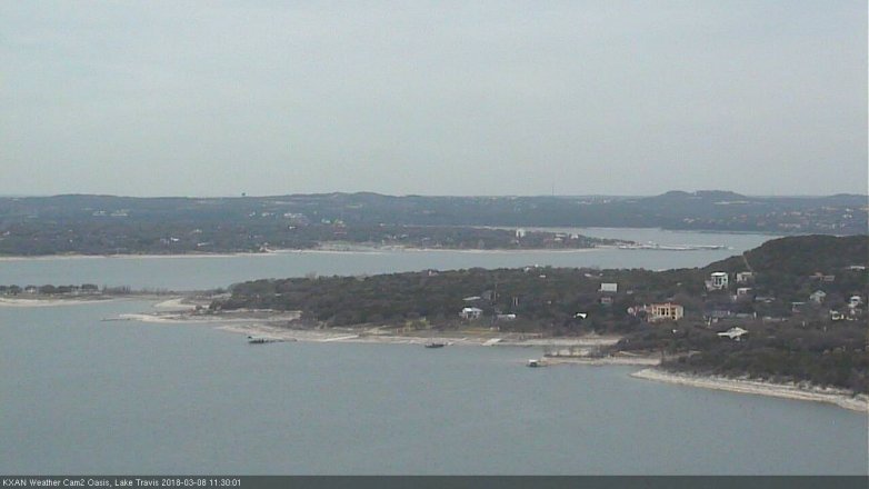 Lake Travis webcam, March 8, 2018 11:00 AM CT