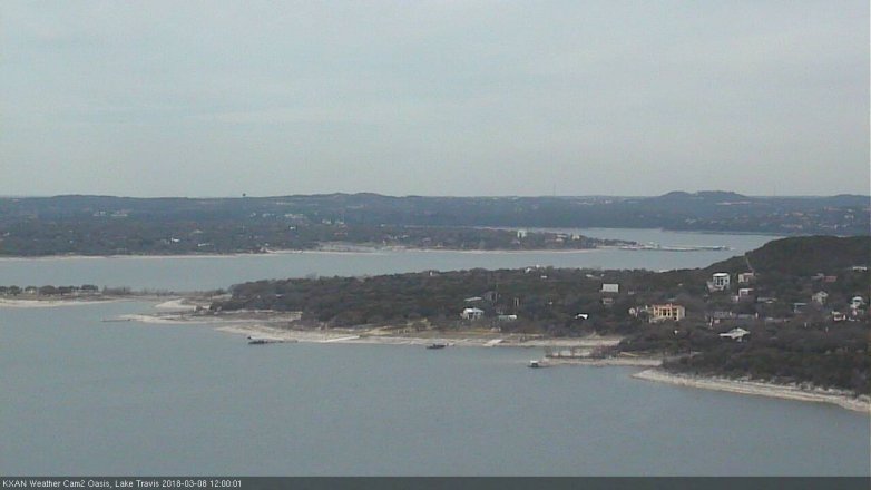 Lake Travis webcam, March 8, 2018 11:25 AM CT