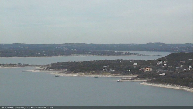 Lake Travis webcam, March 8, 2018 11:30 AM CT