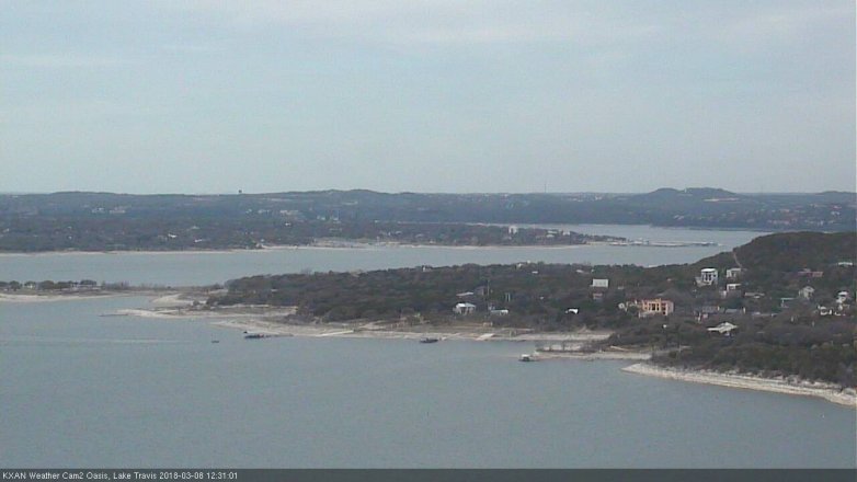 Lake Travis webcam, March 8, 2018 11:40 AM CT