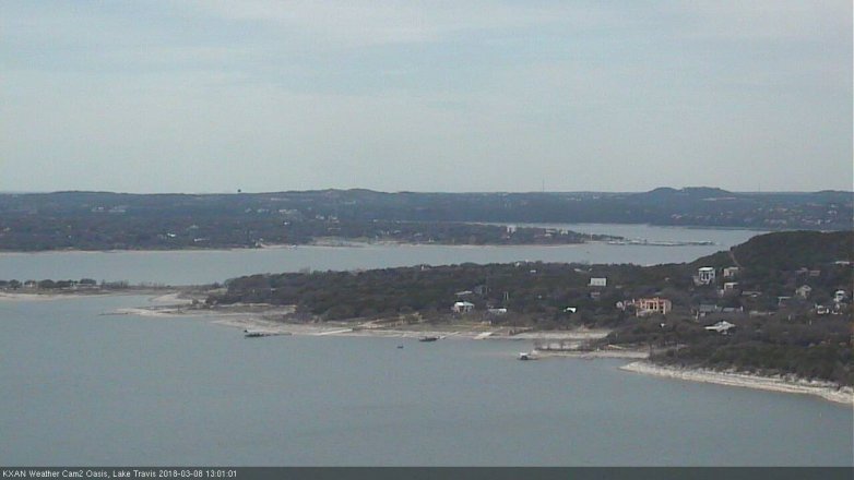 Lake Travis webcam, March 8, 2018 12:05 PM CT