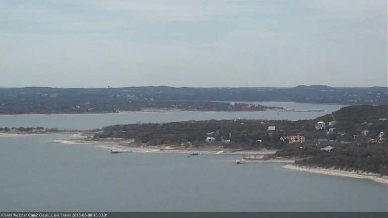 Lake Travis webcam, March 8, 2018 12:25 PM CT