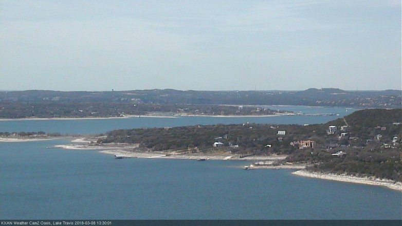 Lake Travis webcam, March 8, 2018 12:50 PM CT