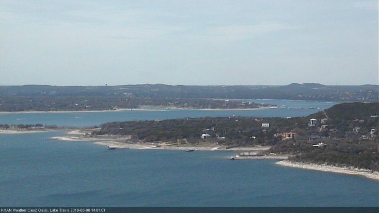Lake Travis webcam, March 8, 2018 1:05 PM CT