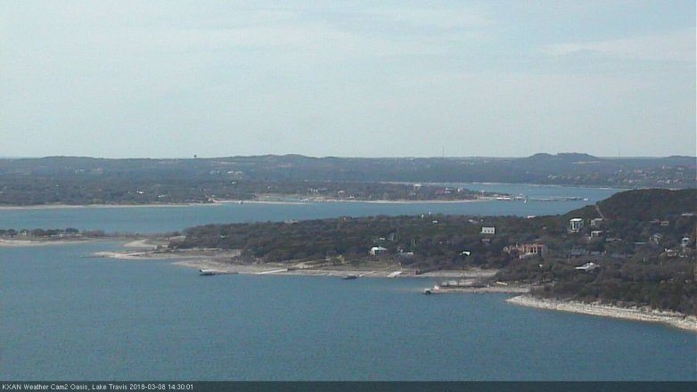Lake Travis webcam, March 8, 2018 2:00 PM CT