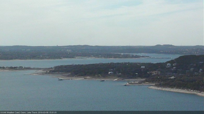 Lake Travis webcam, March 8, 2018 2:10 PM CT