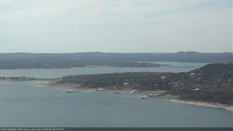 Lake Travis webcam, March 8, 2018 3:05 PM CT
