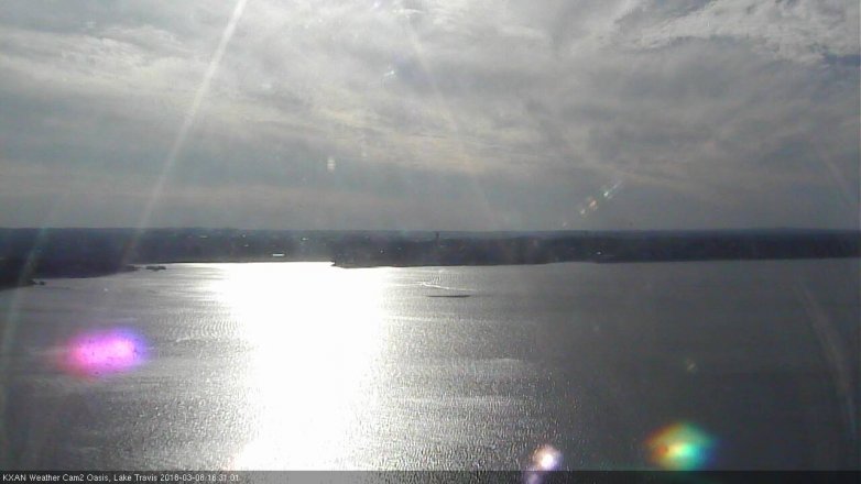 Lake Travis webcam, March 8, 2018 3:50 PM CT