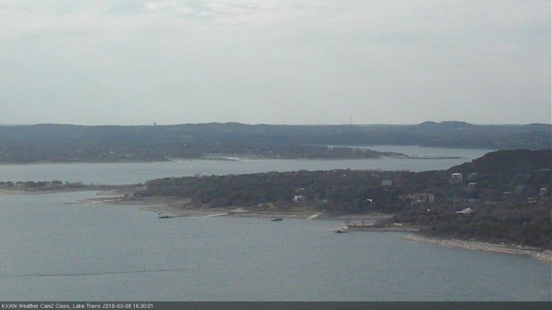 Lake Travis webcam, March 8, 2018 3:55 PM CT