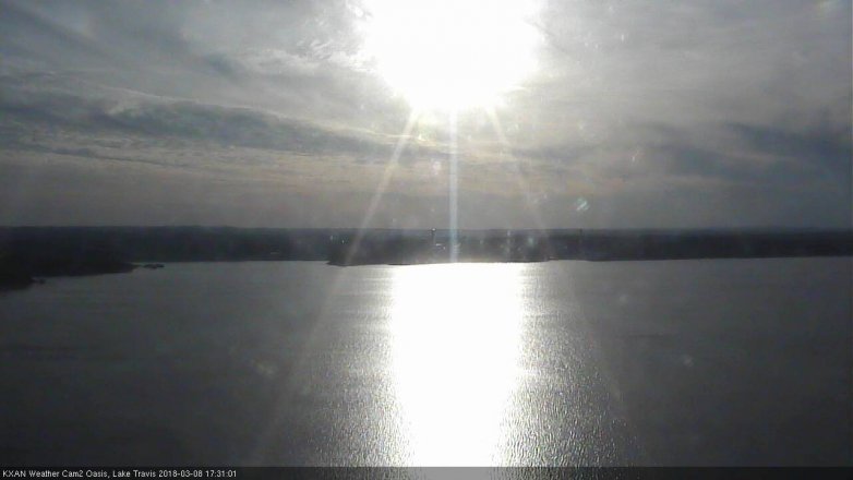 Lake Travis webcam, March 8, 2018 4:40 PM CT