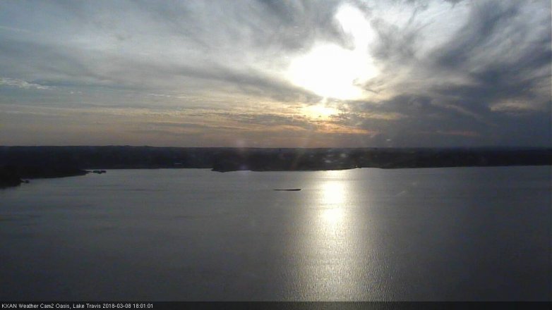 Lake Travis webcam, March 8, 2018 5:05 PM CT