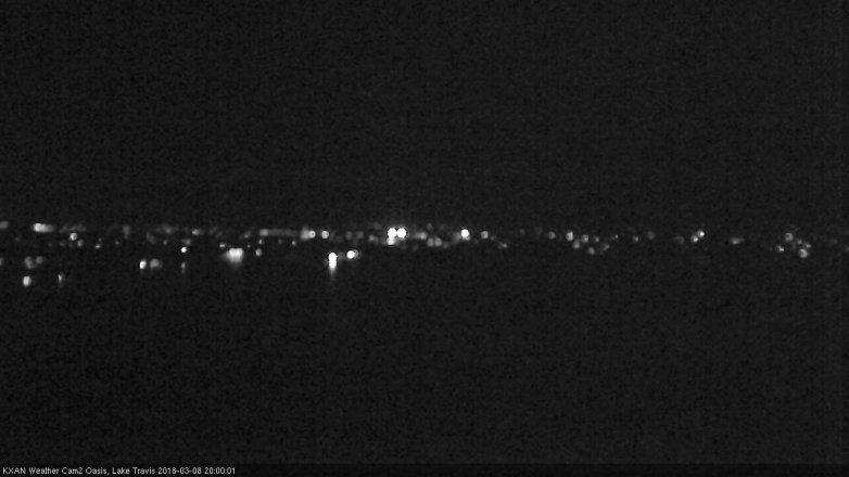 Lake Travis webcam, March 8, 2018 7:05 PM CT