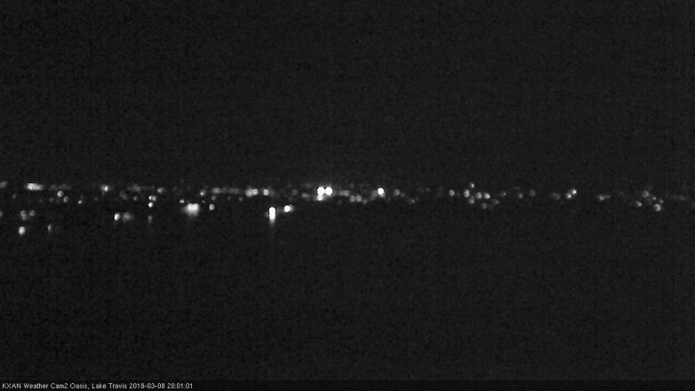 Lake Travis webcam, March 8, 2018 7:10 PM CT