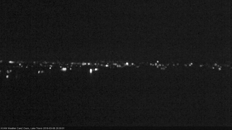 Lake Travis webcam, March 8, 2018 7:55 PM CT