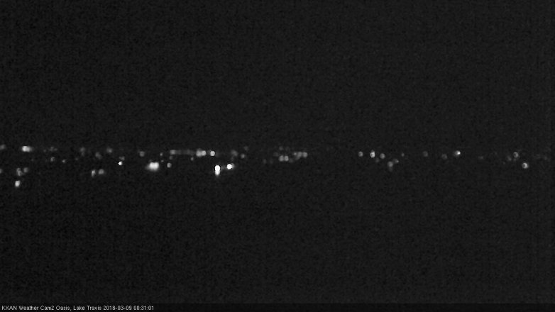 Lake Travis webcam, March 8, 2018 11:40 PM CT