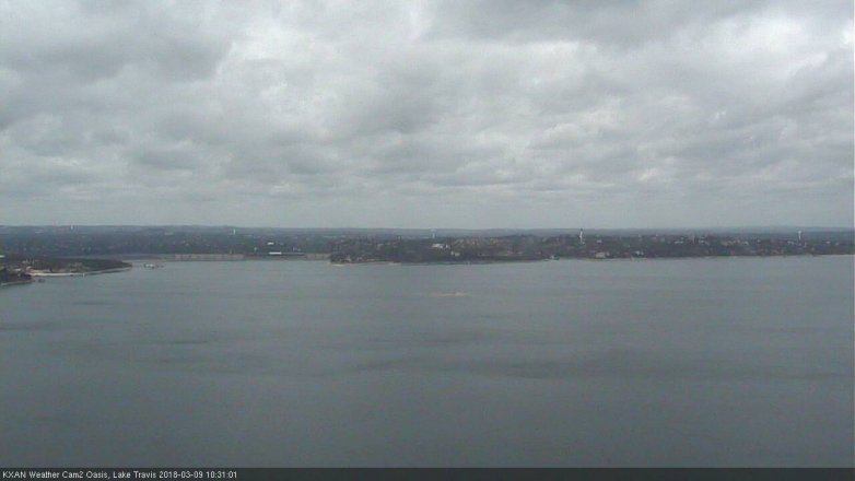 Lake Travis webcam, March 9, 2018 9:35 AM CT