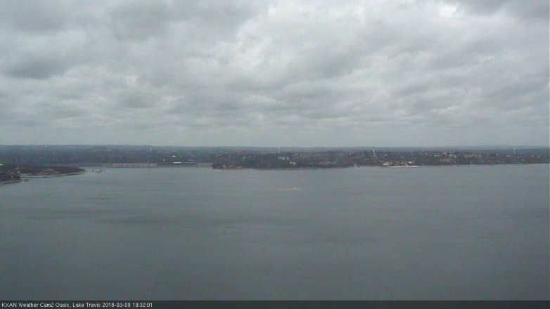 Lake Travis webcam, March 9, 2018 9:50 AM CT