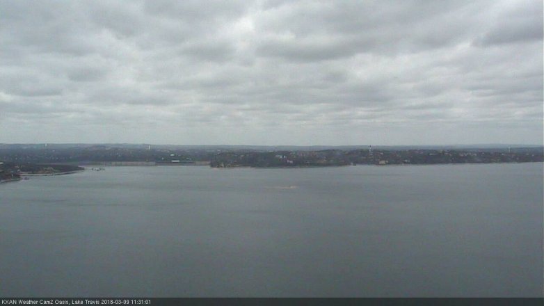 Lake Travis webcam, March 9, 2018 10:55 AM CT