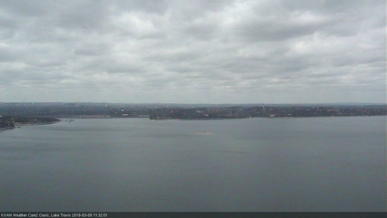 Lake Travis webcam, March 9, 2018 11:00 AM CT