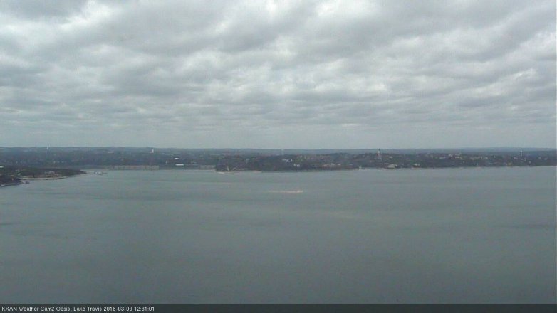 Lake Travis webcam, March 9, 2018 11:55 AM CT
