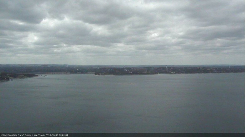 Lake Travis webcam, March 9, 2018 12:20 PM CT