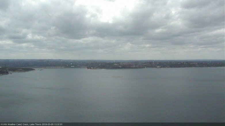 Lake Travis webcam, March 9, 2018 12:50 PM CT