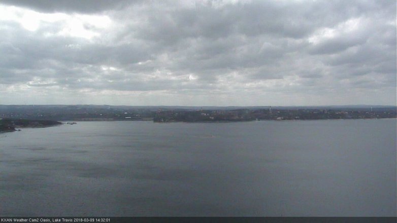 Lake Travis webcam, March 9, 2018 2:00 PM CT
