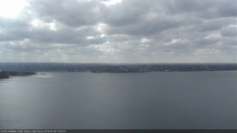 Lake Travis webcam, March 9, 2018 2:05 PM CT