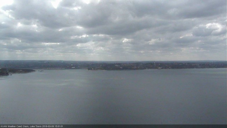 Lake Travis webcam, March 9, 2018 2:10 PM CT