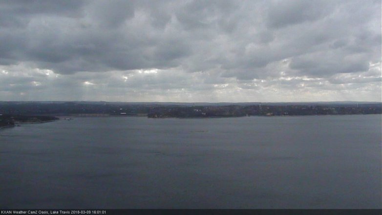 Lake Travis webcam, March 9, 2018 3:05 PM CT