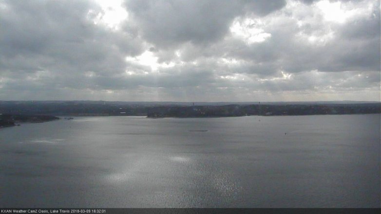Lake Travis webcam, March 9, 2018 3:55 PM CT