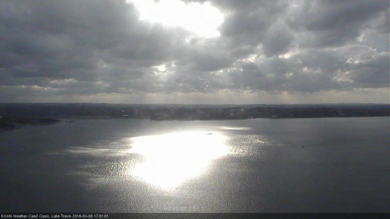 Lake Travis webcam, March 9, 2018 4:15 PM CT