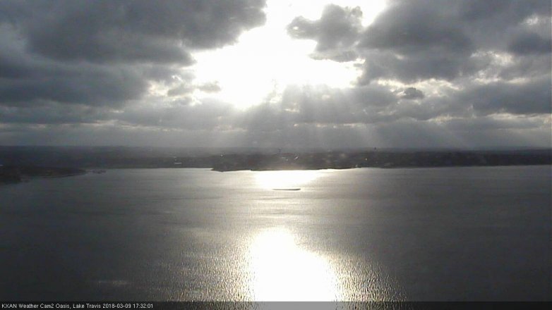 Lake Travis webcam, March 9, 2018 5:00 PM CT