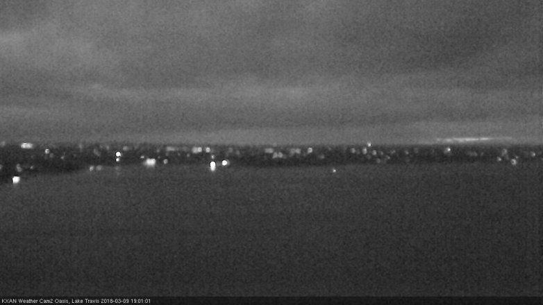 Lake Travis webcam, March 9, 2018 6:05 PM CT