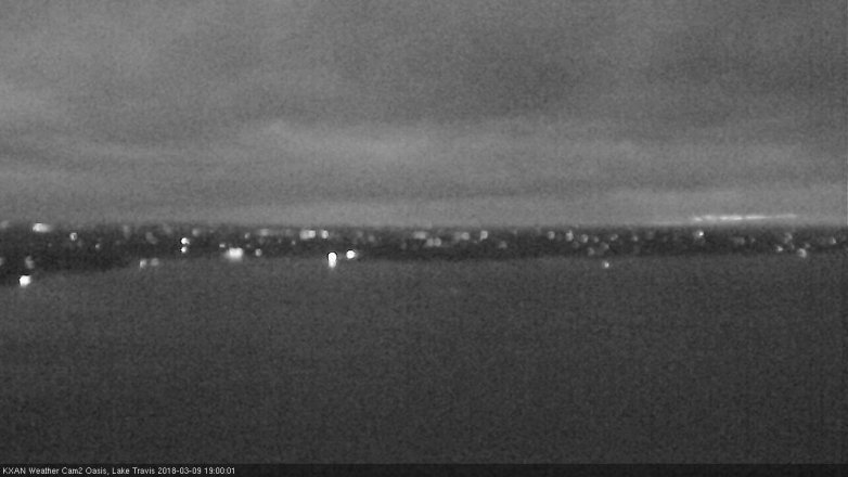 Lake Travis webcam, March 9, 2018 6:15 PM CT