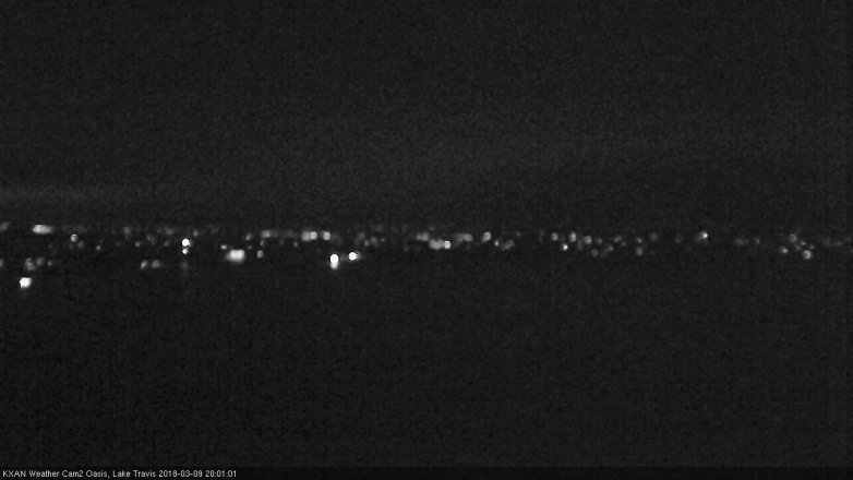 Lake Travis webcam, March 9, 2018 7:25 PM CT