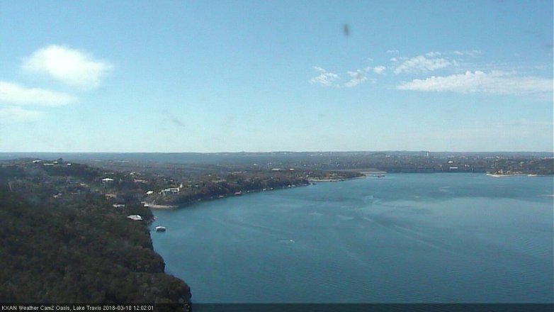 Lake Travis webcam, March 10, 2018 11:20 AM CT